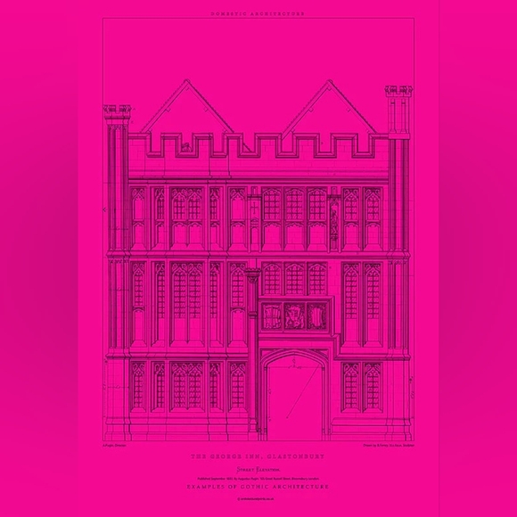 Architectural Prints Other - Architectural Print: The George Inn Street Elevation / Size A2